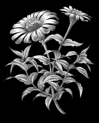 Цветок 061 (цинния)